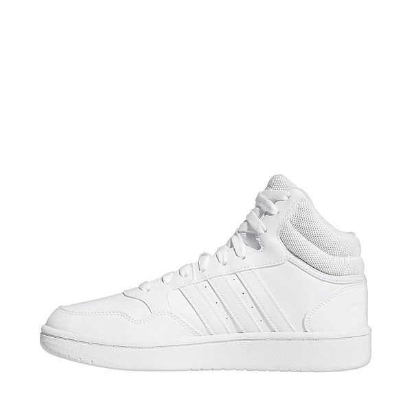 alternate view Womens adidas Hoops Mid 3.0 Athletic Shoe - White / Dash GreyALT1