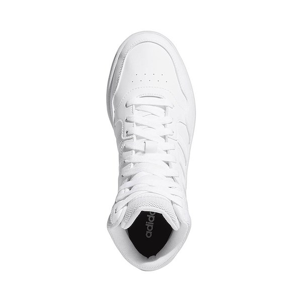 alternate view Womens adidas Hoops Mid 3.0 Athletic Shoe - White / Dash GreyALT2