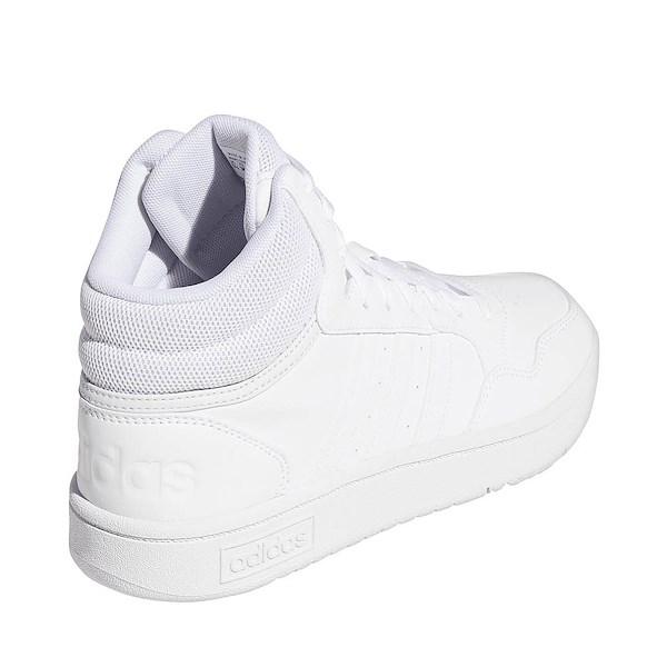 alternate view Womens adidas Hoops Mid 3.0 Athletic Shoe - White / Dash GreyALT4