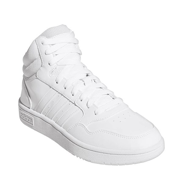 alternate view Womens adidas Hoops Mid 3.0 Athletic Shoe - White / Dash GreyALT5