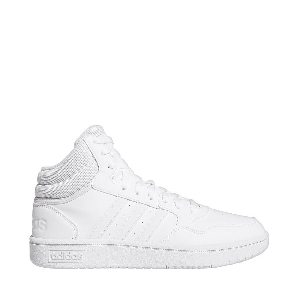 Womens adidas Hoops Mid 3.0 Athletic Shoe - White / Dash Grey