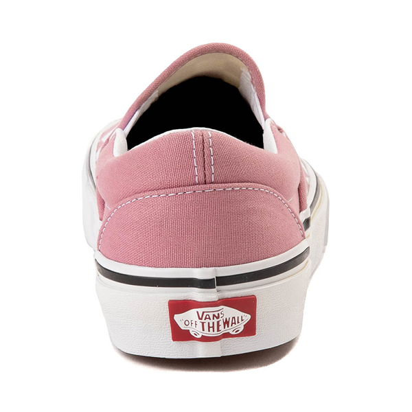 alternate view Vans Slip-On Checkerboard Skate Shoe - Foxglove / WhiteALT4