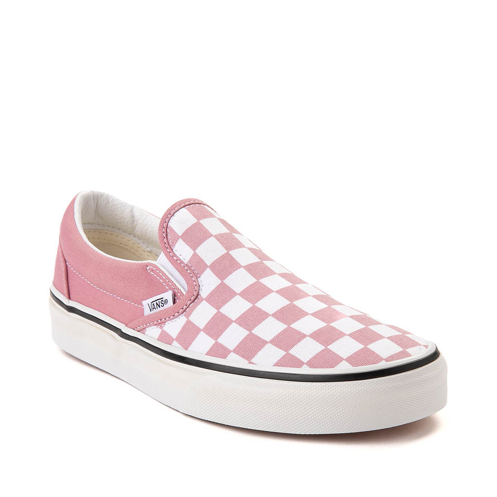 Vans Slip-On Checkerboard Skate Shoe - Foxglove / White | Journeys