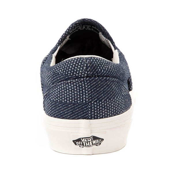 alternate view Vans Slip-On Checkerboard Skate Shoe - Denim / NavyALT4