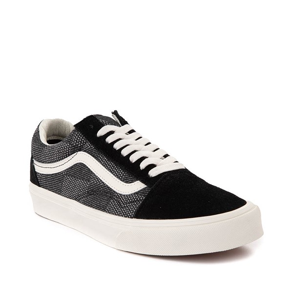 alternate view Vans Old Skool Checkerboard Skate Shoe - Denim / BlackALT5