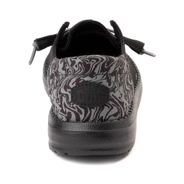 alternate view Womens HEYDUDE Wendy Slip-On Casual Shoe - Black / Psychedelic MushroomALT4