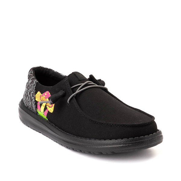 alternate view Womens HEYDUDE Wendy Slip-On Casual Shoe - Black / Psychedelic MushroomALT5