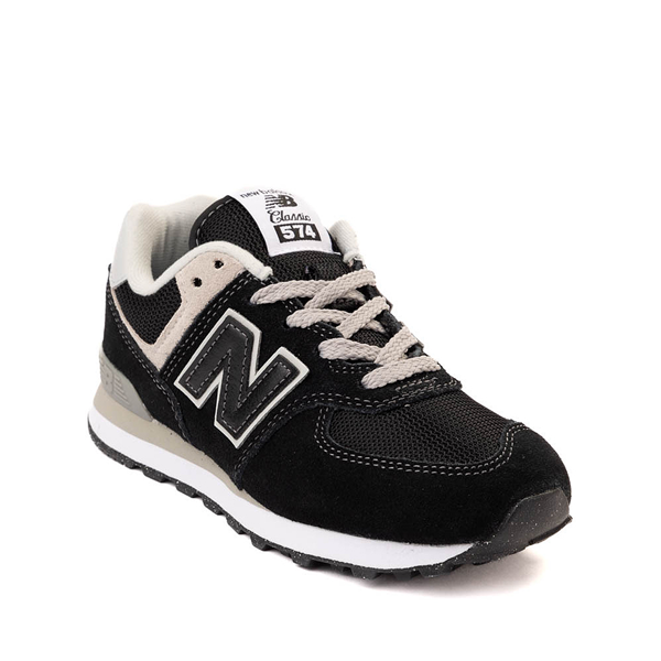 alternate view New Balance 574 Athletic Shoe - Little Kid - Black / WhiteALT5