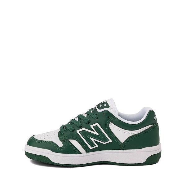 alternate view New Balance 480 Athletic Shoe - Big Kid - Team Forest Green / WhiteALT1