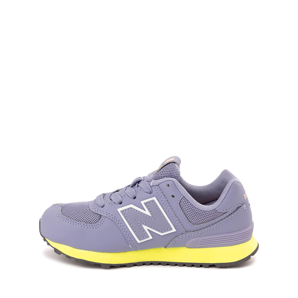 alternate view New Balance 574 Athletic Shoe - Little Kid - Astral Purple / Clear YellowALT1