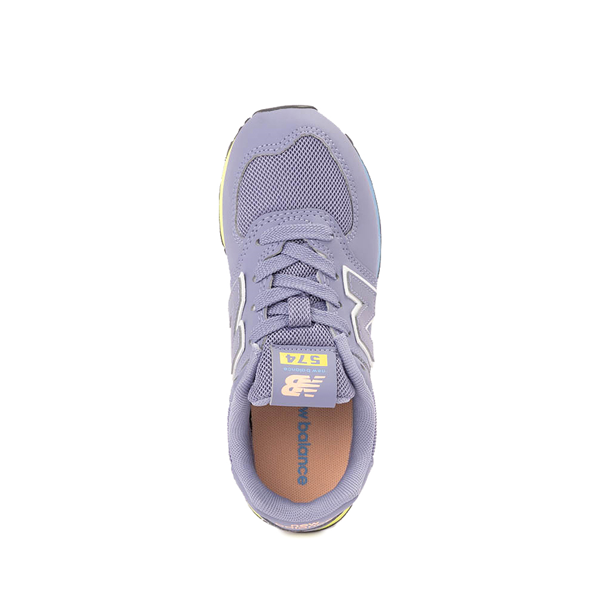 alternate view New Balance 574 Athletic Shoe - Little Kid - Astral Purple / Clear YellowALT2