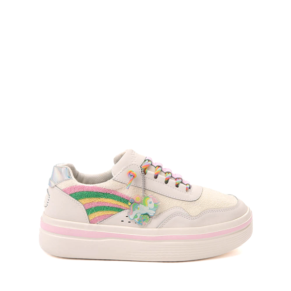 Womens HEYDUDE x My Little Pony Hudson Lift Casual Shoe - White / Rainbow