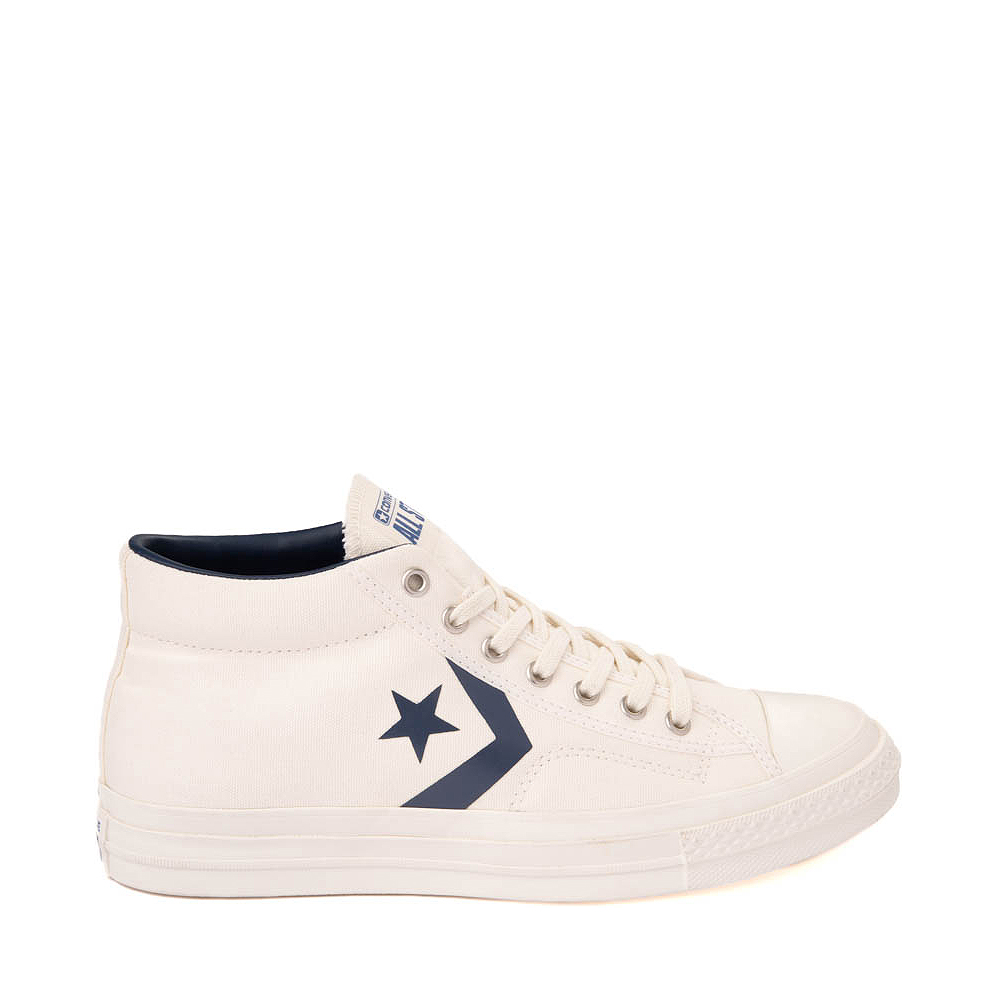 Converse Star Player 76 Mid Sneaker - White / Navy