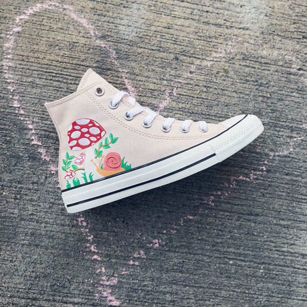 Converse Chuck Taylor All Star Hi Mushroom Garden Sneaker - Blush Hush