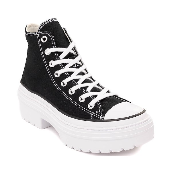 alternate view Womens Converse Chuck Taylor All Star Hi Lugged Heel Sneaker - BlackALT5