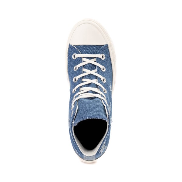 alternate view Womens Converse Chuck Taylor All Star Lift Denim High Top Sneaker - Navy / EgretALT2