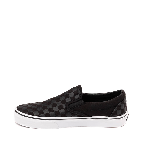 Vans Slip-On Checkerboard Skate Shoe - Black / Black