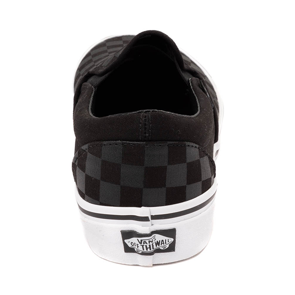 alternate view Vans Slip-On Checkerboard Skate Shoe - Black / BlackALT4