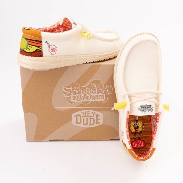 Mens HEYDUDE x SpongeBob SquarePants Krabby Patty Wally Slip Alexander McQueen Sneaker Sizing Guide On Casual Shoe Cheap Ietp Jordan Outlet Cream