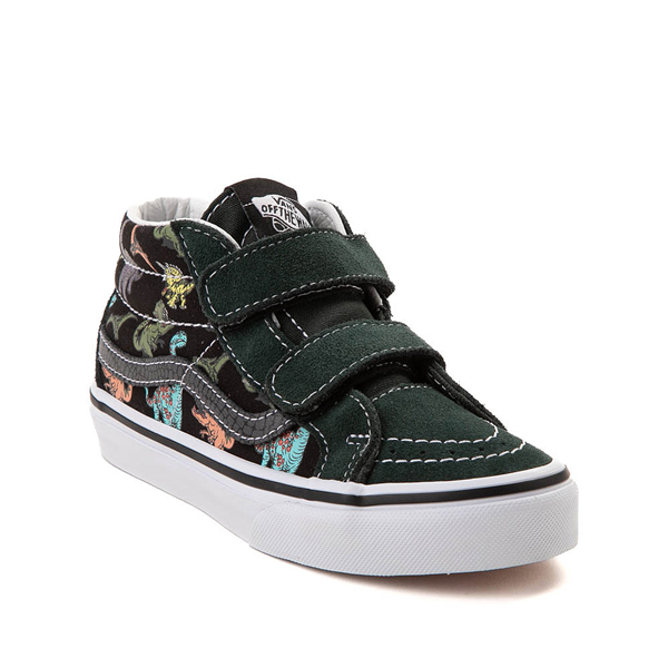 Vans Sk8-Mid Reissue V Glow Skate Shoe - Little Kid - Black / Dinosaur ...