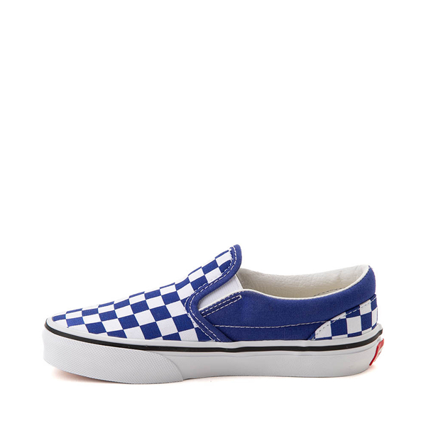 Dark blue checkerboard vans best sale