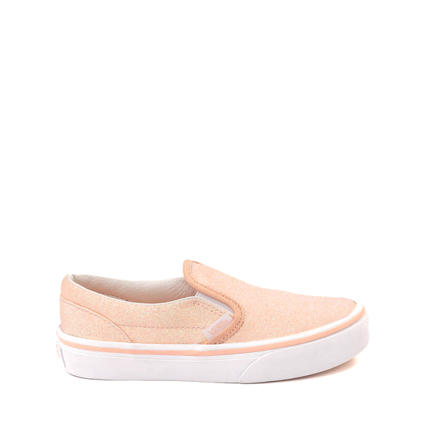 Vans Classic Slip-On Glitter Skate Shoe - Little Kid Apricot Nectar