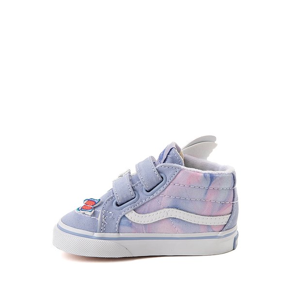 alternate view Vans Sk8-Mid Reissue V Skate Shoe - Baby / Toddler - Purple / Butterfly WingsALT1