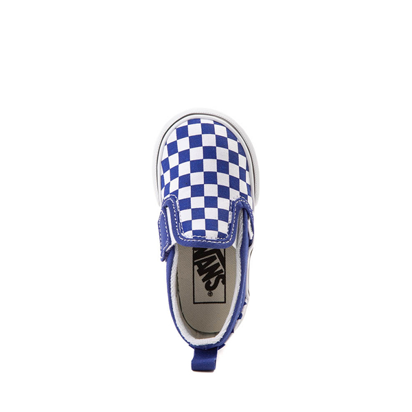 Blue checkered vans kids online