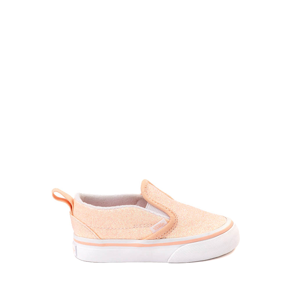 Vans Classic Slip-On V Glitter Skate Shoe - Baby / Toddler Apricot Nectar