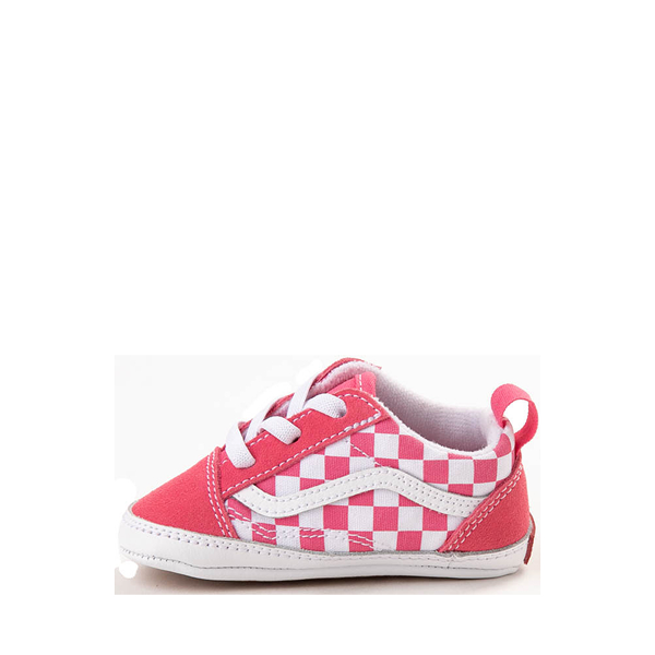 Vans Old Skool Checkerboard Crib Shoe - Baby - Honeysuckle