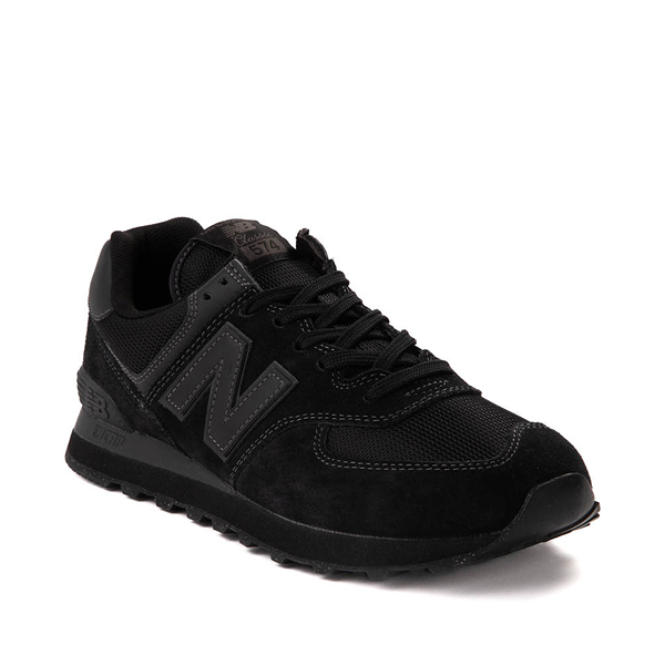 Mens New Balance 574 Athletic Shoe - Black Monochrome