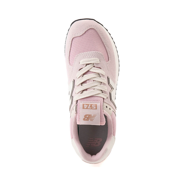 alternate view Womens New Balance 574+ Athletic Shoe - Mid-Century Pink / Pink Granite / LinenALT2