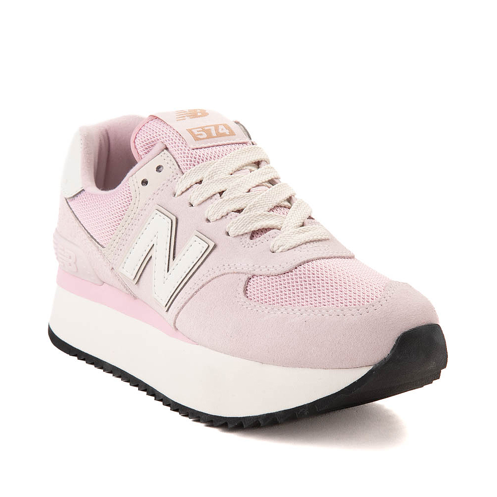 Womens New Balance 574 Athletic Shoe Mid Century Pink Pink Granite Linen Journeys