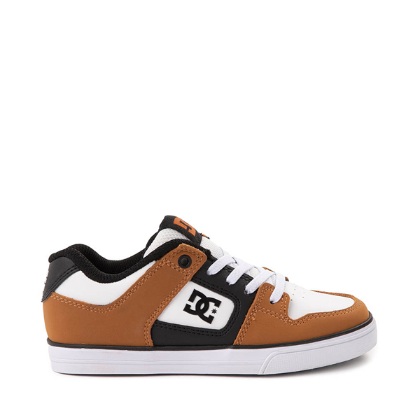 DC Pure Elastic Skate Shoe - Little Kid / Big Wheat Black