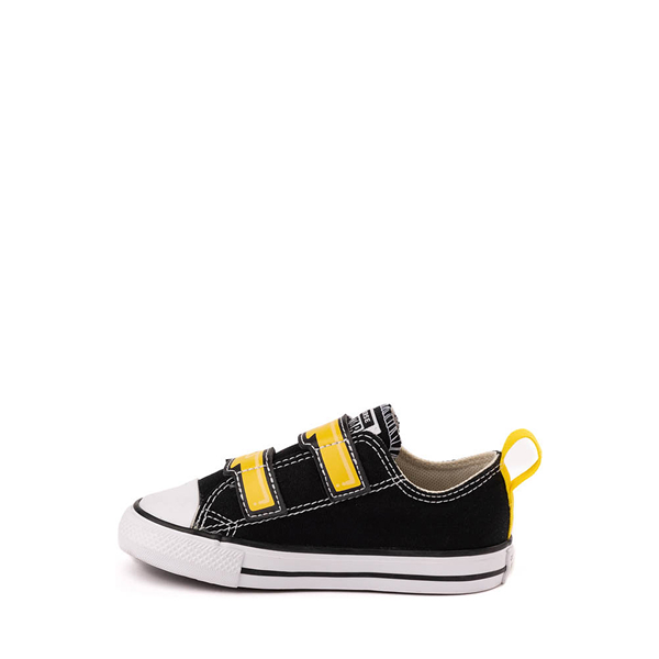 alternate view Converse Chuck Taylor All Star Electric Bolt Easy-On Low-Top Sneaker - Baby / Toddler - Black / Golden WrenALT1