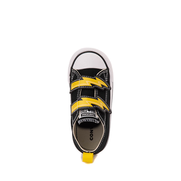 alternate view Converse Chuck Taylor All Star Electric Bolt Easy-On Low-Top Sneaker - Baby / Toddler - Black / Golden WrenALT2