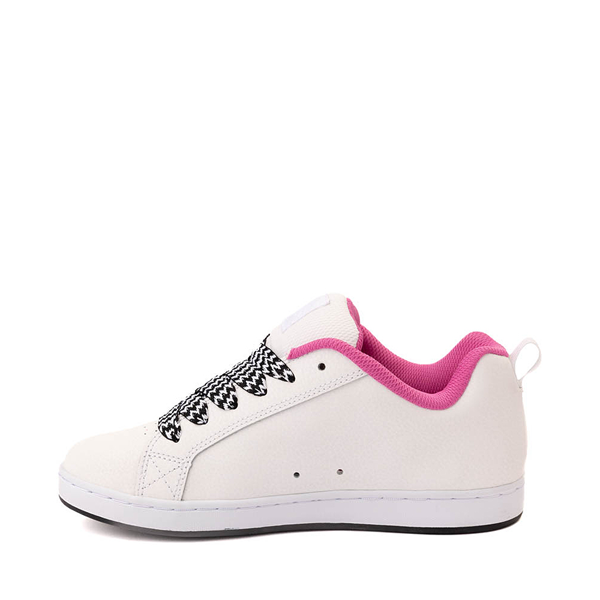 Womens DC Court Graffik Skate Shoe White Pink