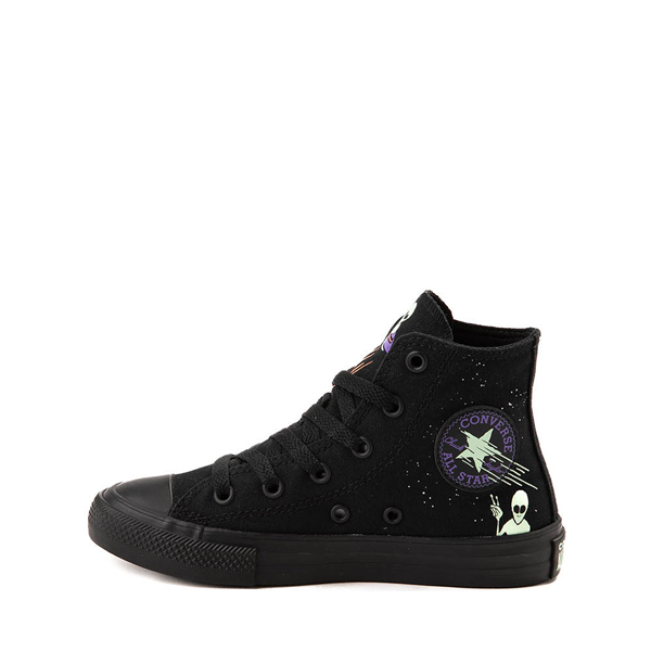 alternate view Converse Chuck Taylor All Star Hi Groovy Space Glow Sneaker - Little Kid - BlackALT1