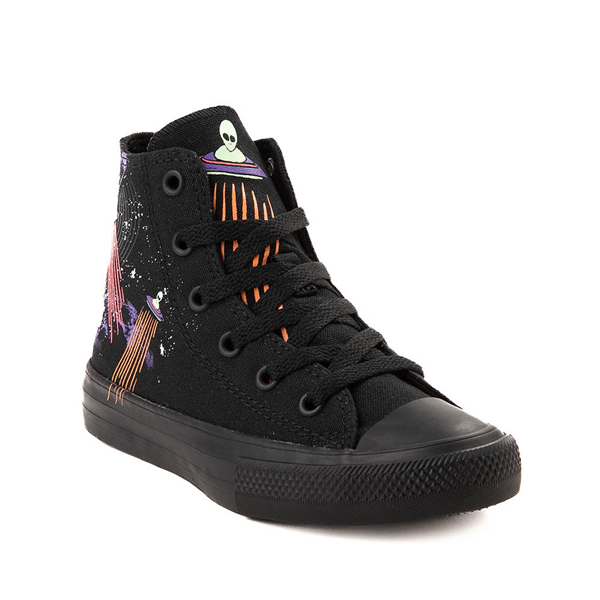 alternate view Converse Chuck Taylor All Star Hi Groovy Space Glow Sneaker - Little Kid - BlackALT5