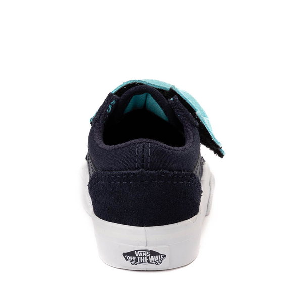 alternate view Vans Old Skool V Glow Bolt Skate Shoe - Baby / Toddler - NavyALT4