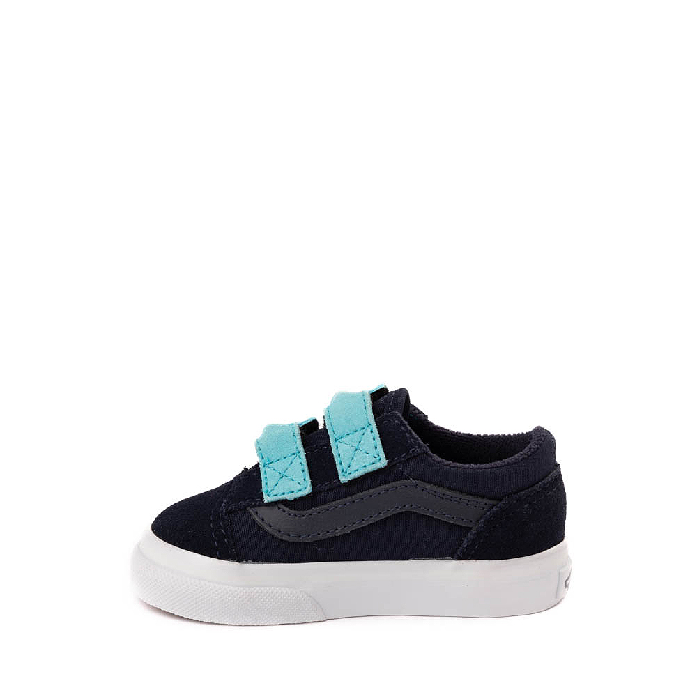 Vans Old Skool V Glow Bolt Skate Shoe - Baby / Toddler - Navy | Journeys