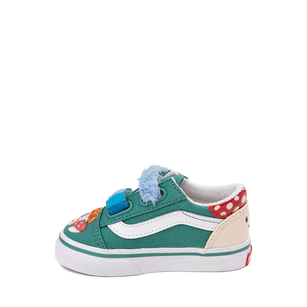 alternate view Vans Old Skool V Mushroom Skate Shoe - Baby / Toddler - GreenALT1