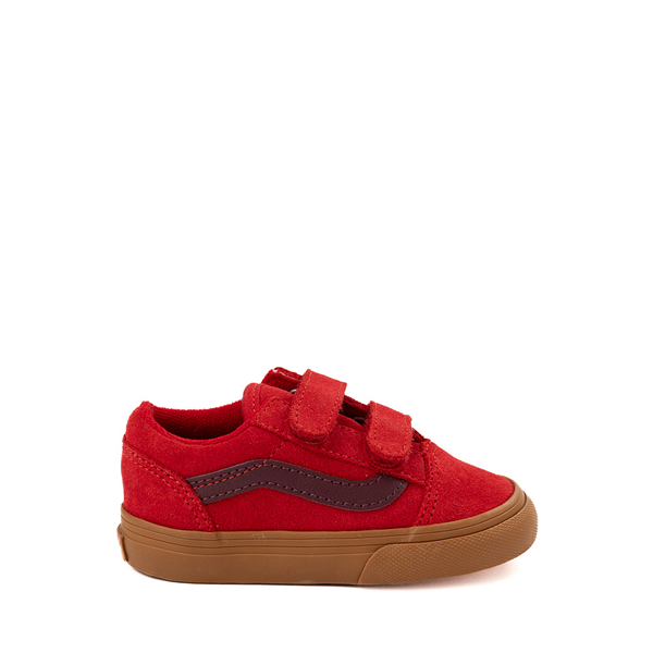 Vans Old Skool V Skate Shoe - Baby / Toddler Red Gum