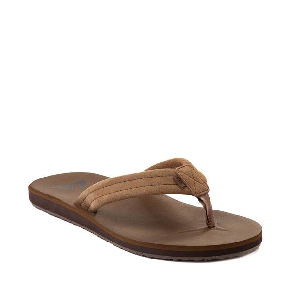 Mens Quiksilver Carver Suede Core Sandal Tan Journeys