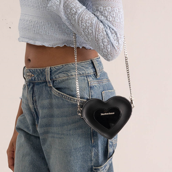 Dr. Martens Mini Heart-Shaped Bag - Black