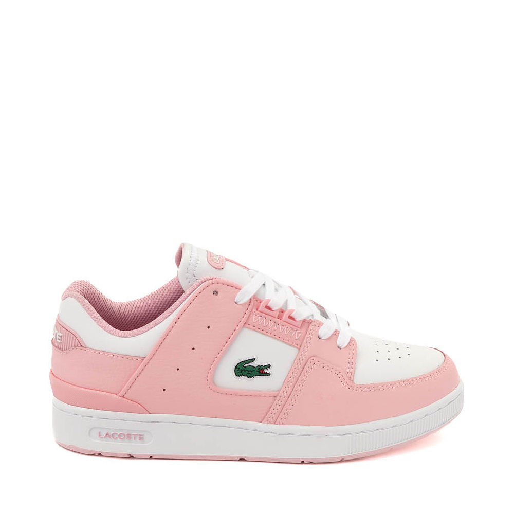 Womens Lacoste Court Cage Athletic Shoe Pink White