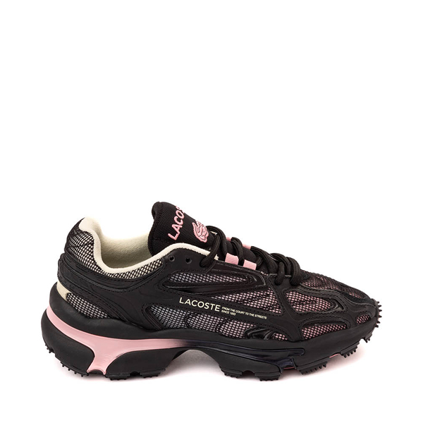 Womens Lacoste L003 2K24 Athletic Shoe - Black / Pink Light Yellow