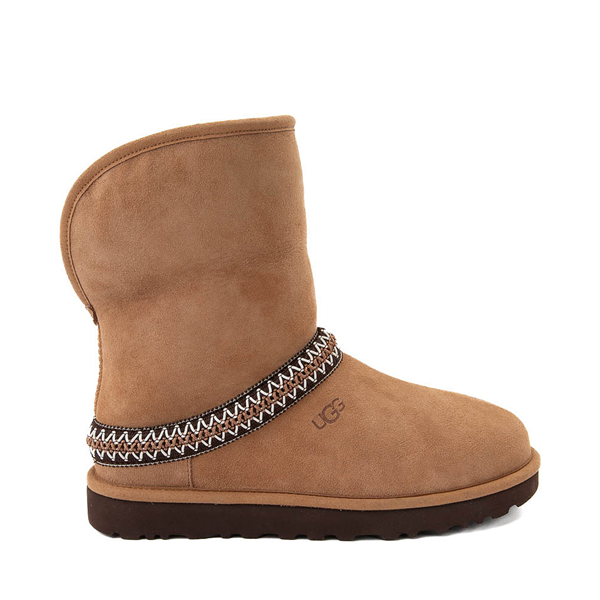 Womens UGG® Classic Short Crescent Boot - Chestnut