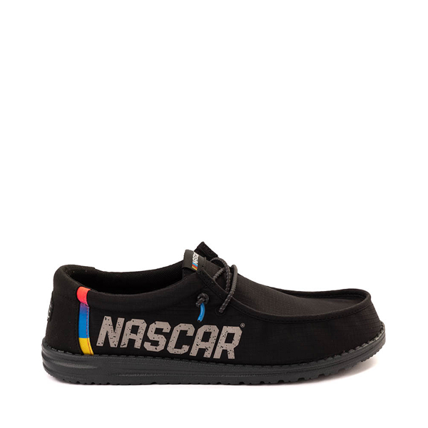 Mens HEYDUDE x Nascar® Wally Slip-On Casual Shoe - Black