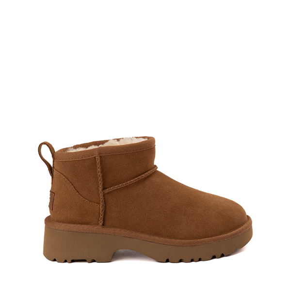 UGG® Classic Ultra Mini New Heights Boot - Little Kid / Big Kid - Chestnut